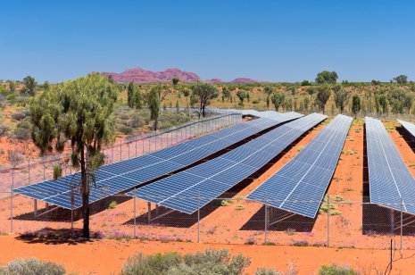 A solar farm in Australia's Northern Territory 