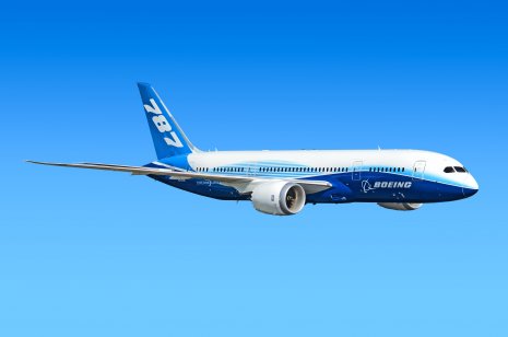 Boeing 787 in flight