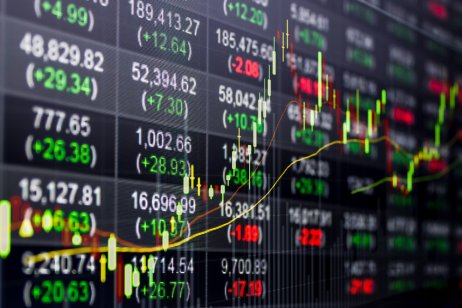 display chart of stocks Representative image of stock market charts