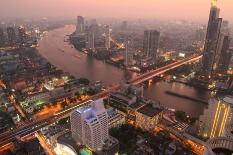 Central business district in Thailand