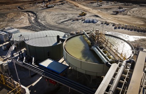 Lithium processing plant in Western Australia.