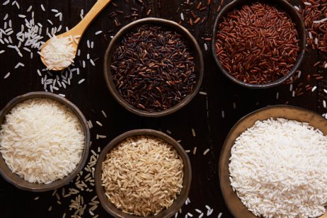 Assorted types of rice