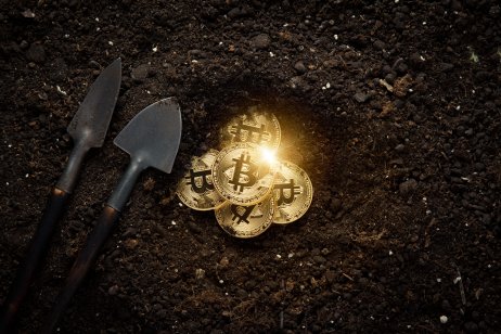 An illustration of bitcoin