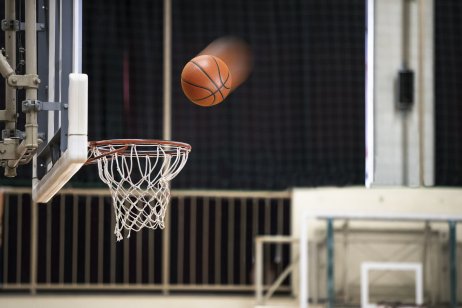 Percentage of shots into basket ball hoop 