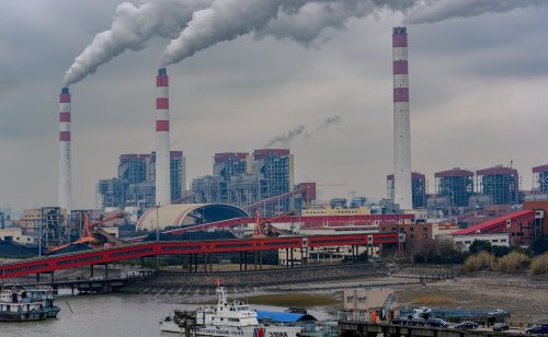 China's biggest coal-fired power plant in Shanghai