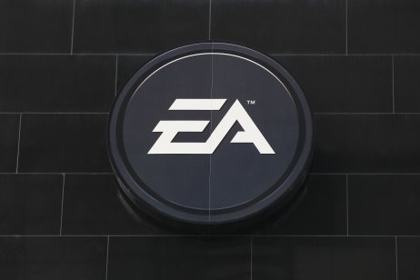 Electronic Arts logo on a wall