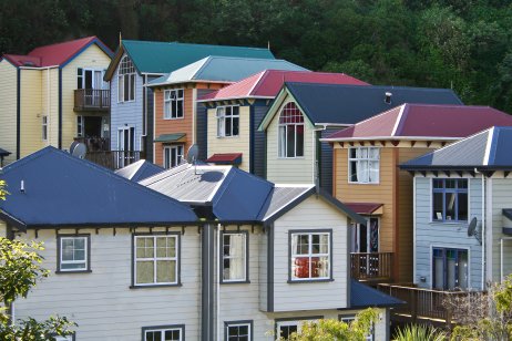 A residential neighbourhood in Wellington, New Zealand