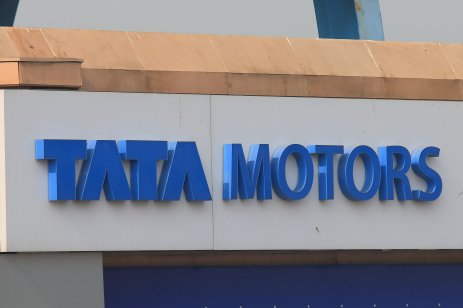 NEW DELHI INDIA - NOVEMBER 28, 2017: TATA Motors Indian car manufacturer.