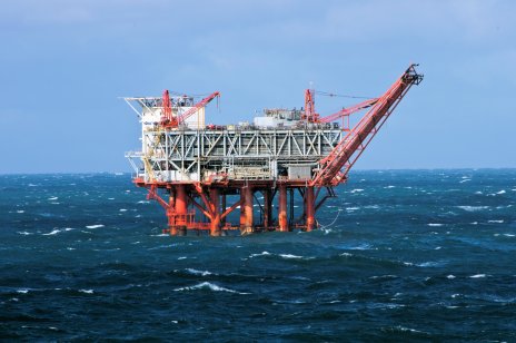 Gulf of Mexico oil drilling rig 