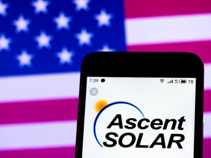 Ascent Solar screen on cell phone