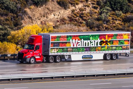 Walmart shipping truck