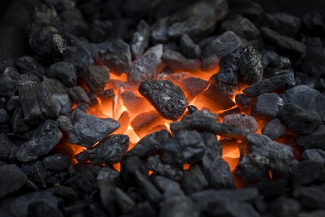 Ambers of burning coal