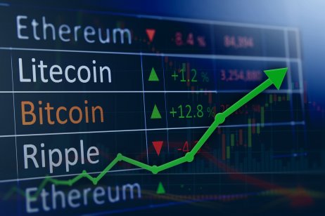 Cryptocurrency price increase