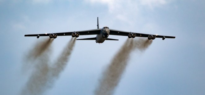 Rolls-Royce engines to power B-52 bomber A B-52 bomber in flight