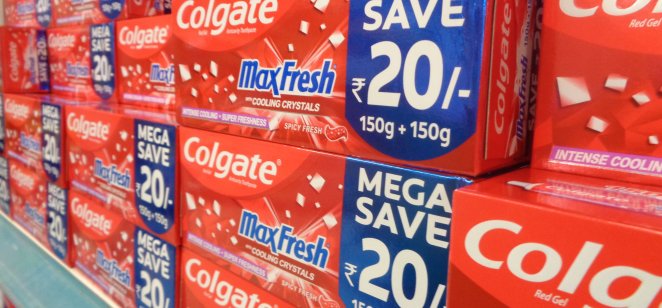 colgate toothpaste share price