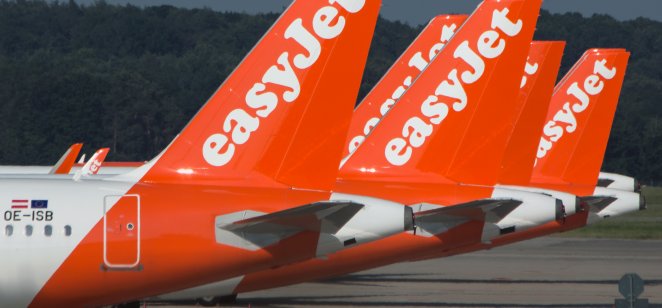 EasyJet branded planes