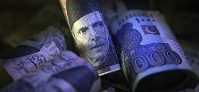 Portrait of Mohammad Ali Jinnah on a 1000 PKR banknote