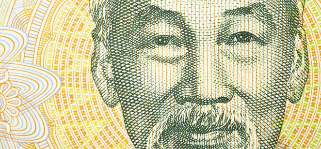 Ho Chi Minh on a Vietnamese dong banknote