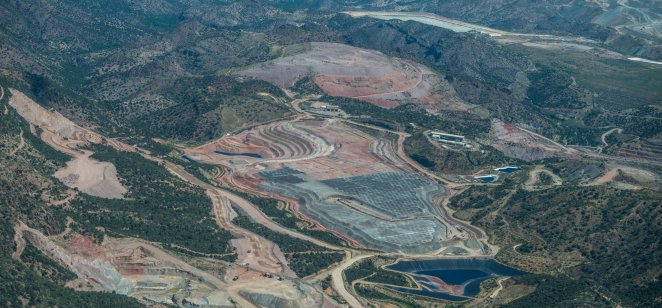 A view of Pinto Valley copper mine in Miami