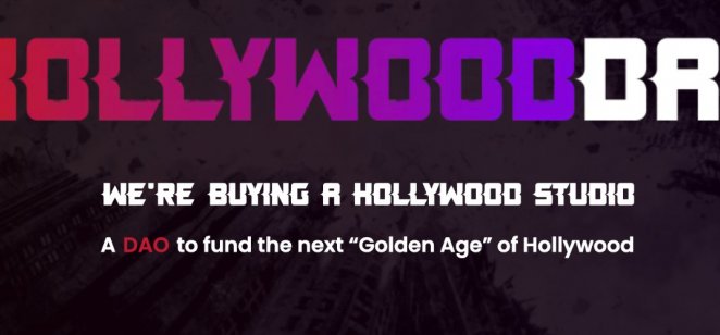 HollywoodDAO wants to become a film and TV studio