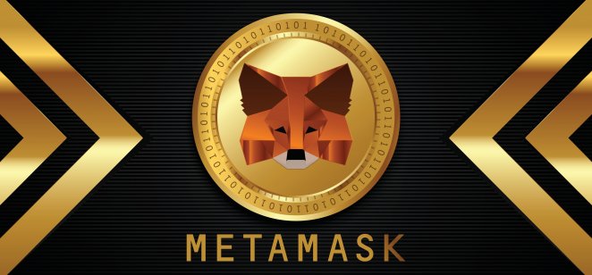 MetaMask's fox logo on a gold coin