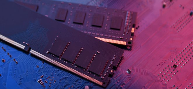 Micron makes PC memory chips like these