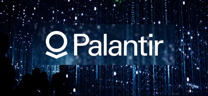 The Palantir Technologies logo seen at an event