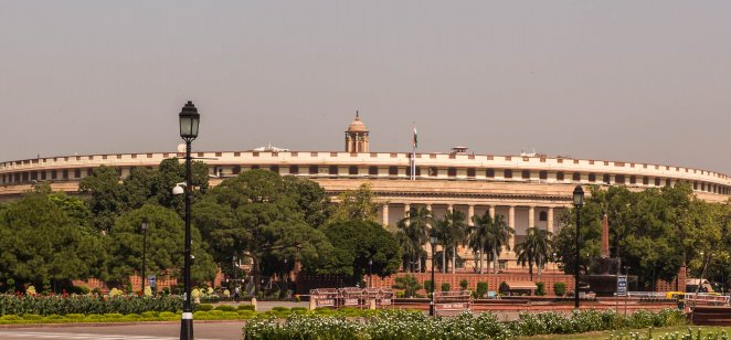Parliament building of India, New Delhi