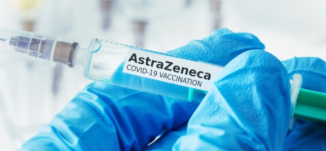 AstraZeneca vaccine in a syringe
