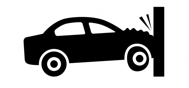 carcrash Illustration of an automobile hitting a wall