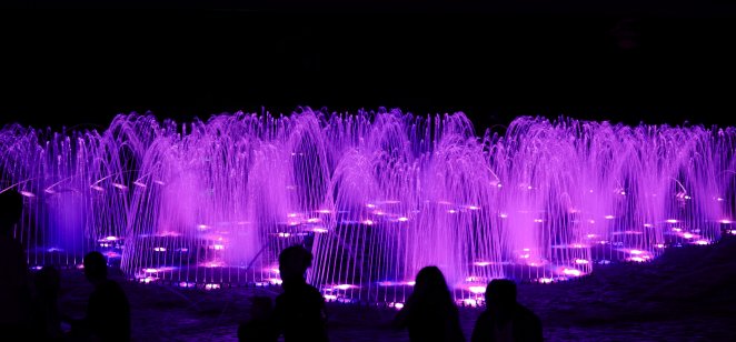 Un espectáculo de luces en Las Vegas 