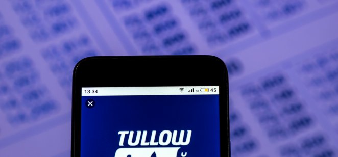 Tullow Oil Company logo on a smartphone screen