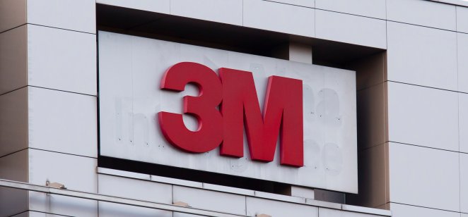 3M logo on a building in Vilnius, Lithuania