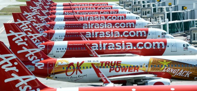 AirAsia planes at Kuala Lumpur International Airport 2