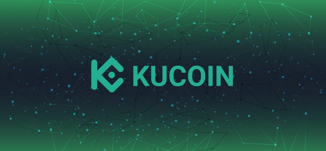 The KuCoin logo on a green background