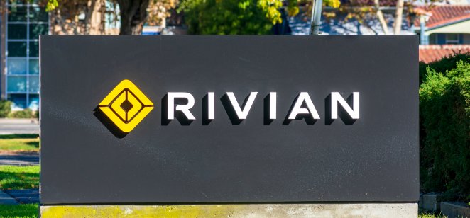 Rivian short squeeze: Will RIVN add to over 30% July surge? Rivian sign logo at headquarters in Silicon Valley. Rivian short squeeze: Will RIVN add to over 30% July surge? Rivian sign logo at headquarters in Silicon Valley.