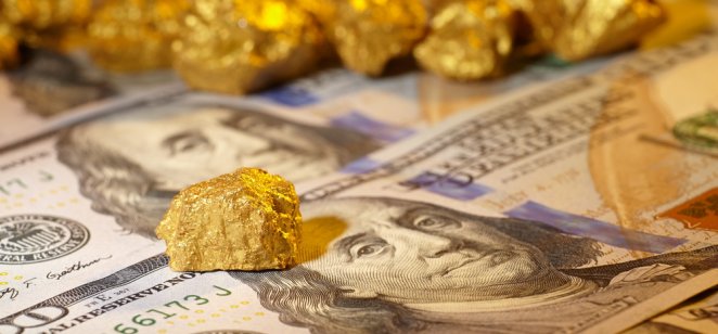 gold vs US dollar