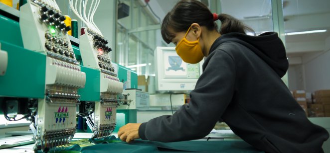 Vietnamese production worker