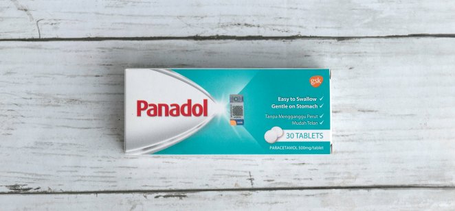 A image of pain relief Panadol or Paracetamol from GlaxoSmithKline, GSK Company
