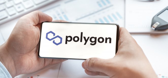 A Polygon logon on a smartphone 