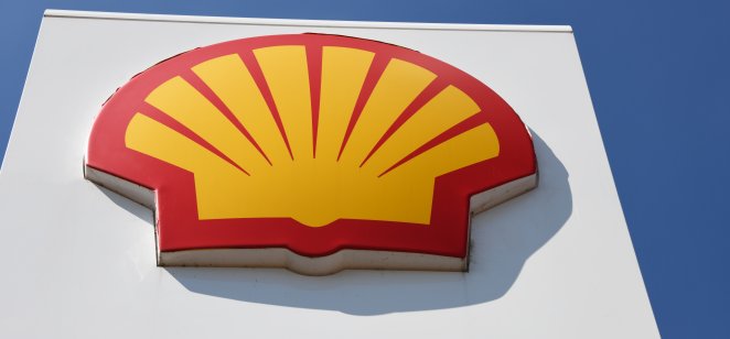 Stendal, Saxony-Anhalt Germany - July 15, 2018: Shell logo in Stendal, Germany - Shell is an Anglo-Dutch multinational oil and gas company