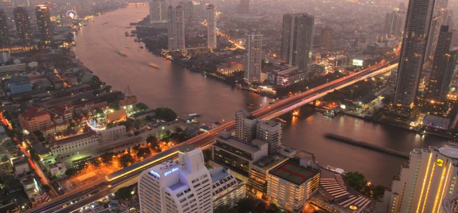 Central business district in Thailand