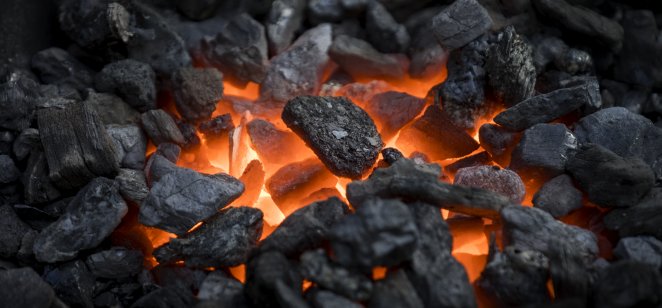 Coal companies Ambers of burning coal