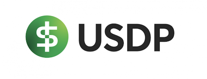The pax dollar stablecoin logo and USDP ticker 