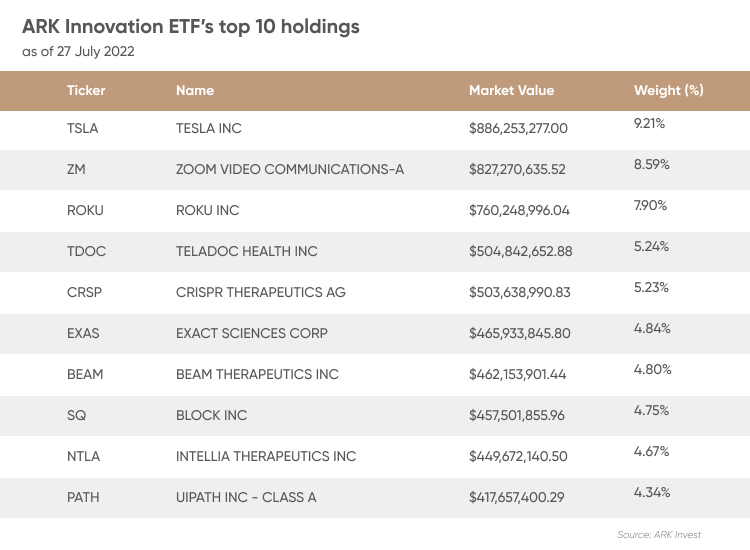 cathie wood stock portfolio