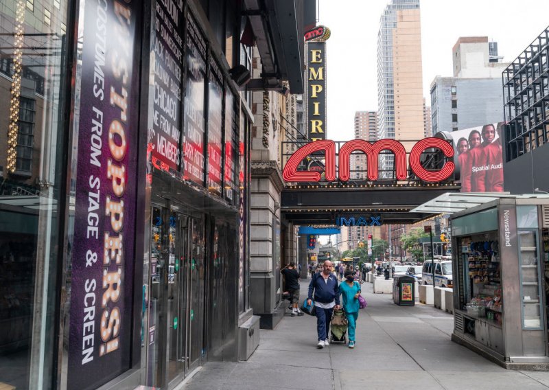 AMC stock split AMC cinema in Times Square