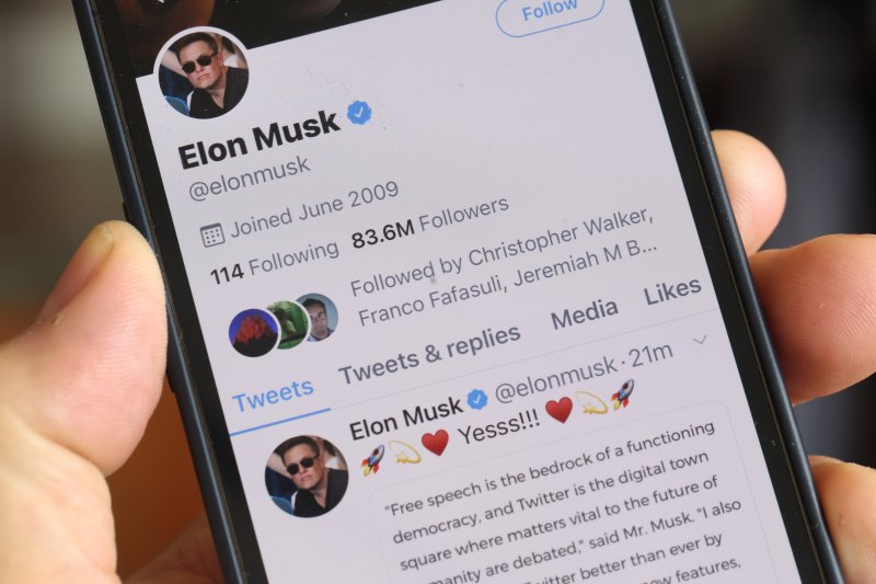 TWTR A tweet from Elon Musk