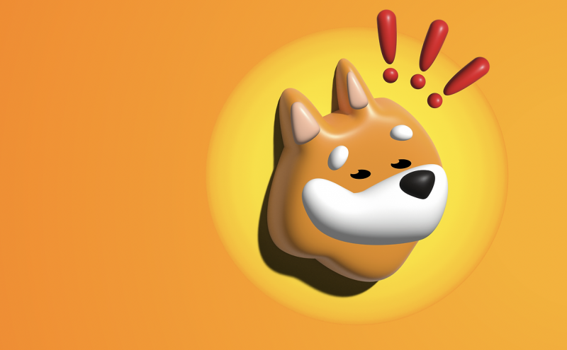 BONK Bonk logo of a cartoon shiba inu dog featured on an orange background