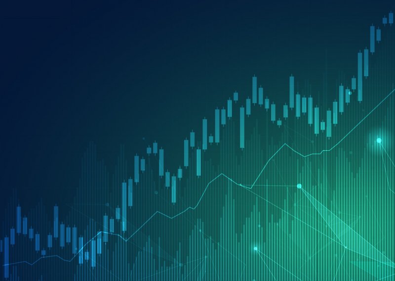RIOT stock forecast Business candle stick chart investment trading in the stock market, bullish point, bearish point. vector design trend graphic.
