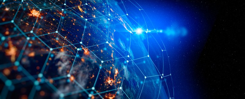 Top 5 meme coins Communication technologies for internet business. Global world network and telecommunications on earth cryptocurrency, blockchain and IoT. Elements of this image furnished by NASA.